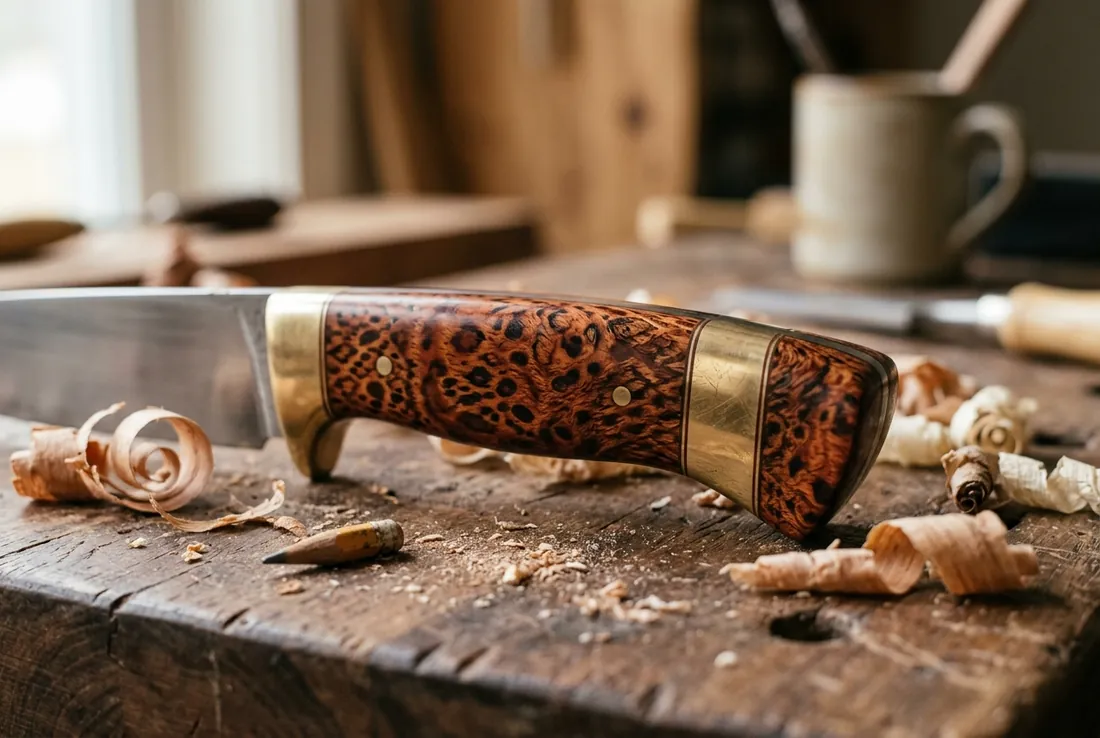 Custom snakewood handles