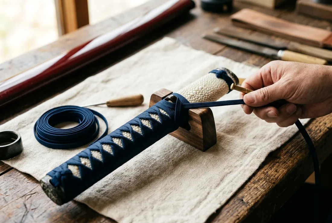 Tsuka re-wrapping
